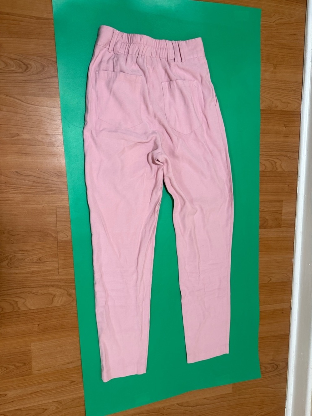 Lulu's Strictly Business Pink High Waisted Trouser Pants 💗 - Picture 8 of 11